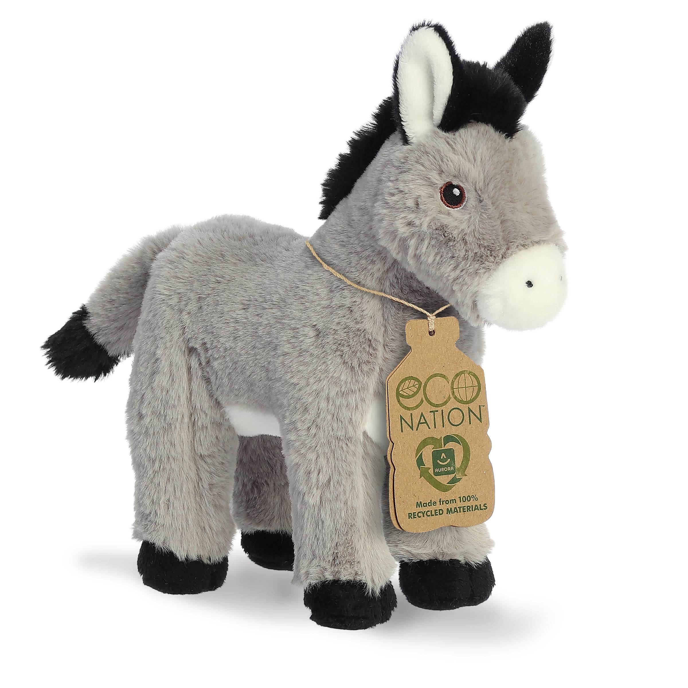 Amazon.com: Aurora® Responsibly Made Eco Nation™ Donkey Stuffed